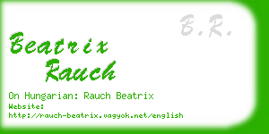 beatrix rauch business card